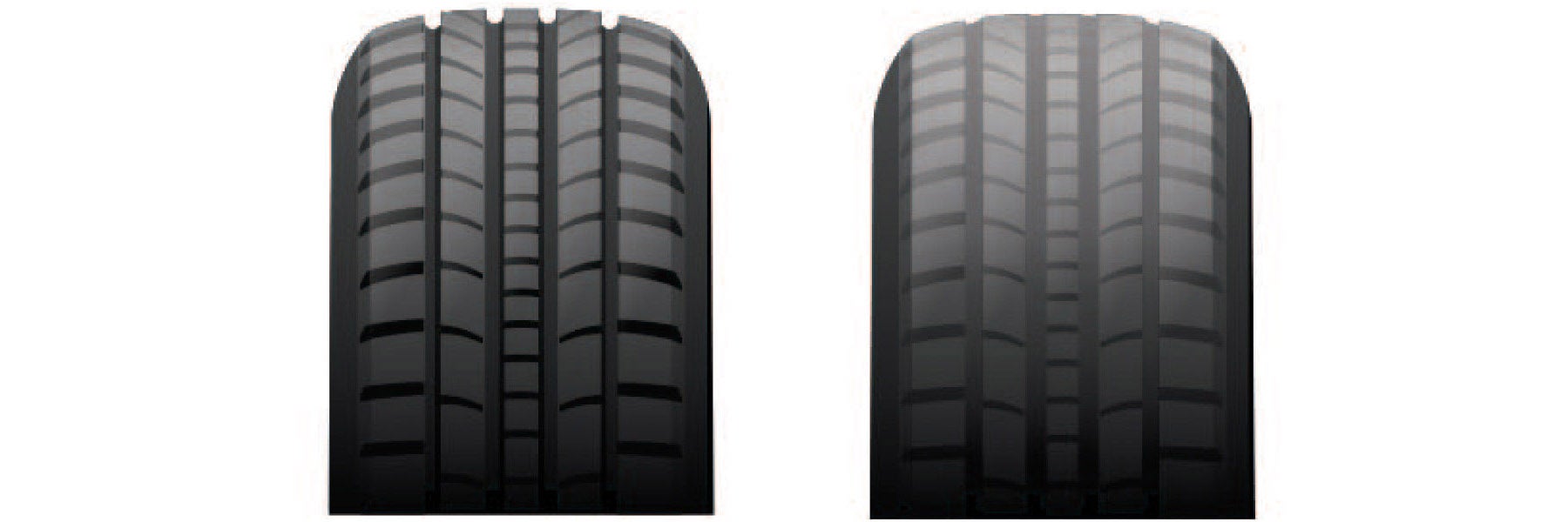 Tire tread depth comparison at Dutch Miller Kia of Charlotte in Charlotte NC