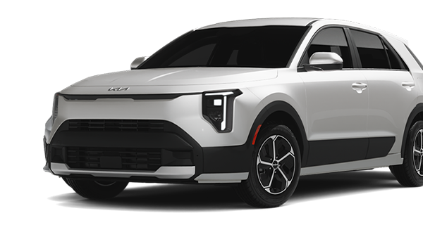 Front side angle view of the 2027 Kia Niro Hybrid Electric SUV LX trim.