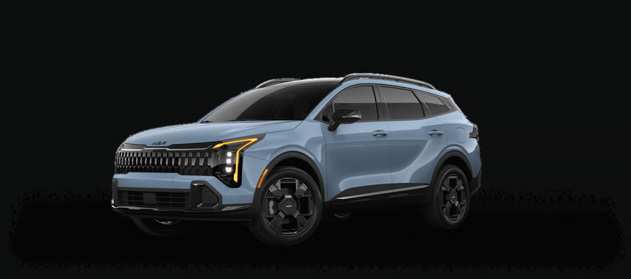 Blue Kia Sportage