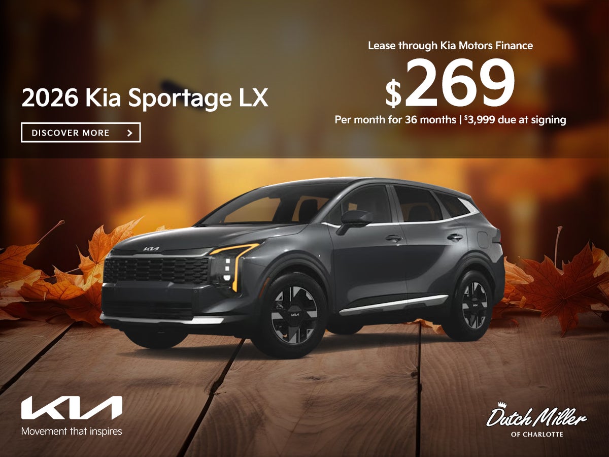 October Sportage Lease Offer