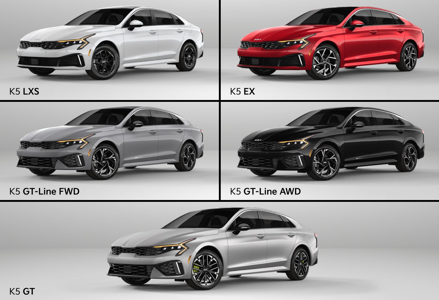 Trim Levels for the New Kia K5