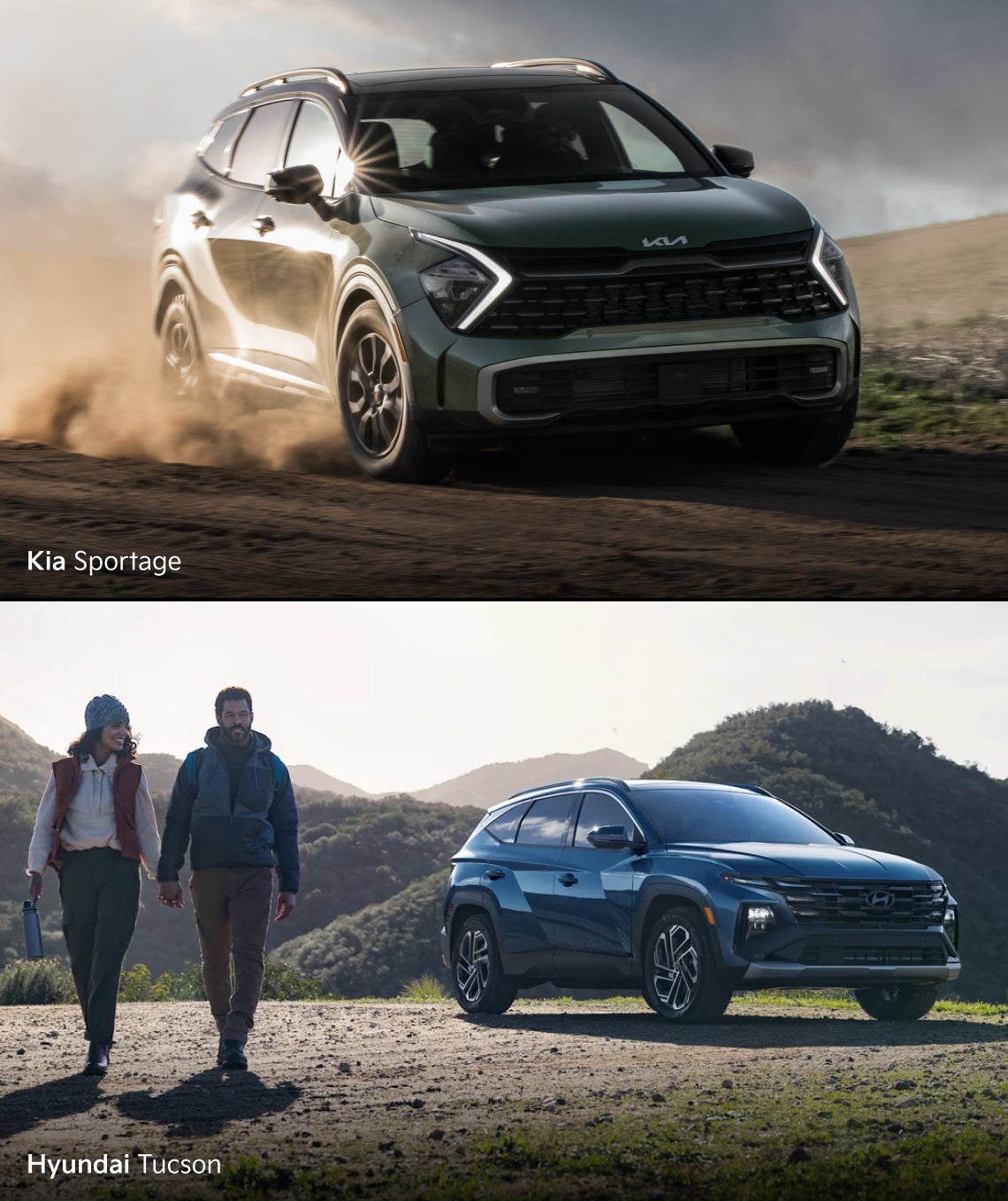 2025 Kia Sportage vs. 2025 Hyundai Tucson Specs & Off-Road Performance